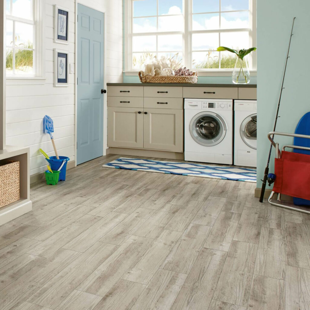 Laundry room vinyl flooring | A & S Carpet Collection