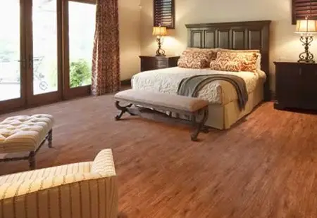 Bedroom Laminate Flooring | A & S Carpet Collection