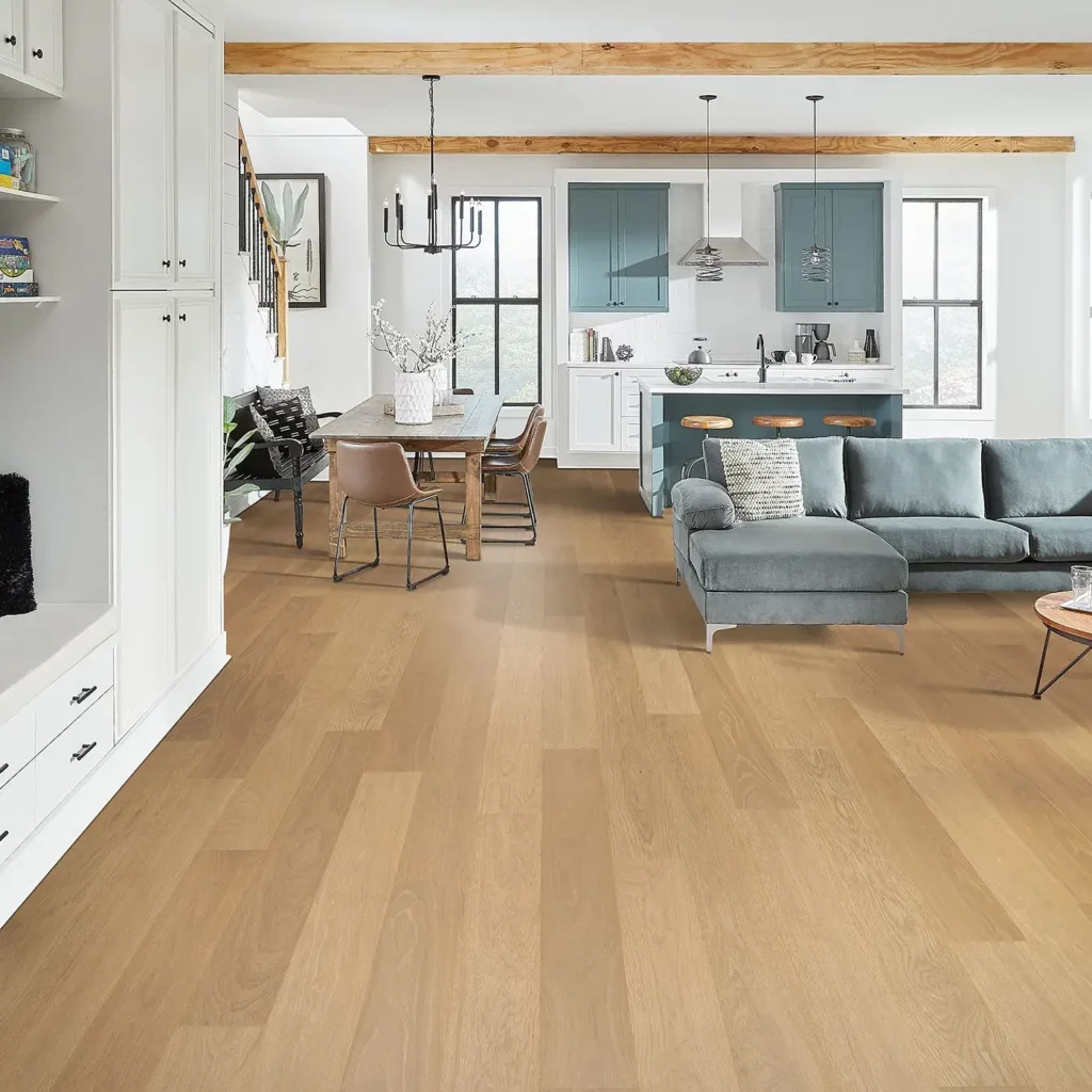 Mohawk Laminate in a light blonde wood color | A & S Carpet Collection